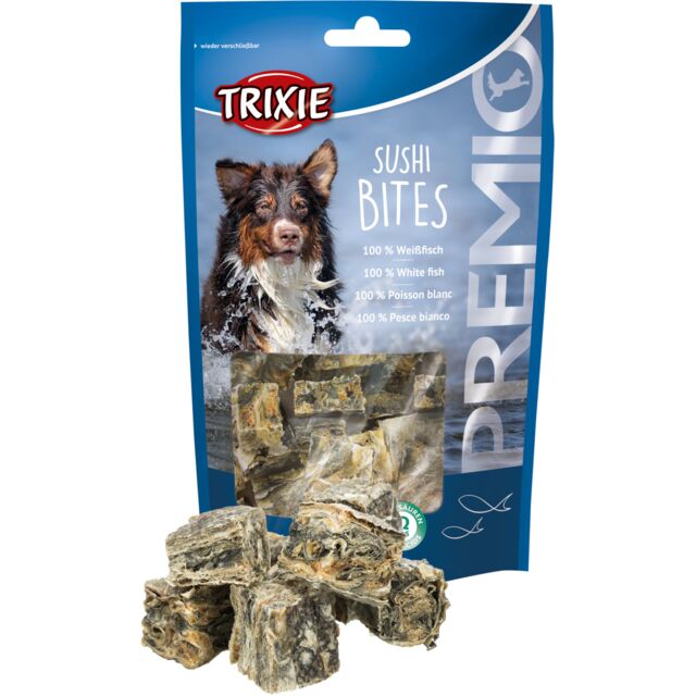 Trixie Sushi Bites - White Fish Skin Treats 75g