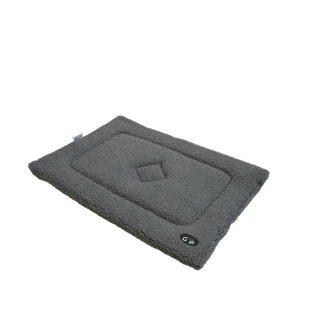 Gorpets Sherpa Fleece Crate Mat Grey