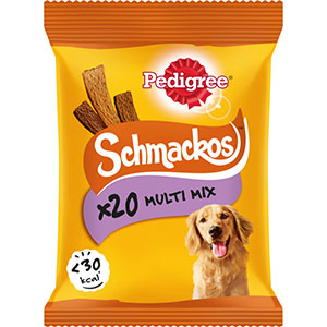 Pedigree Schmackos Dog Treats - Assorted 20 Stick