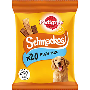 Pedigree Schmackos Dog Treats - Fish 20 Stick