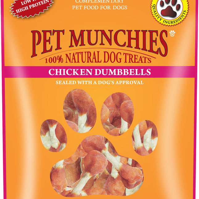 pet munchies chicken dumbbells