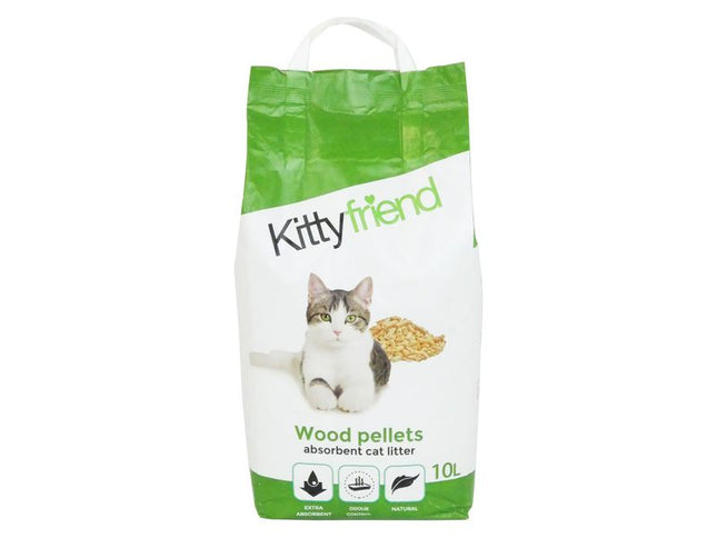 KITTYFRIEND WOOD CAT LITTER 10LTR