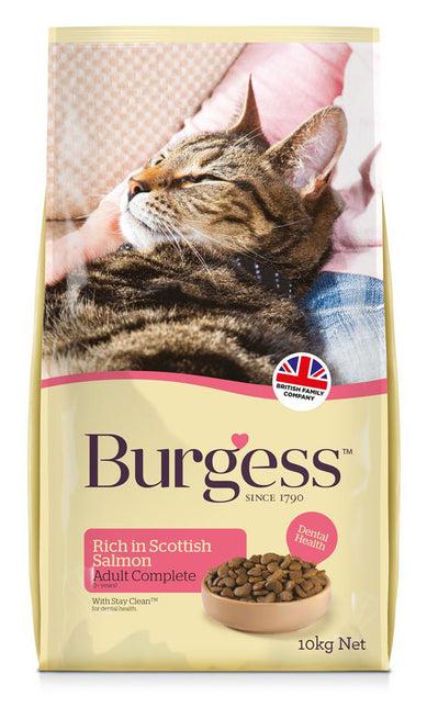 Burgess Adult Cat Salmon 10Kg