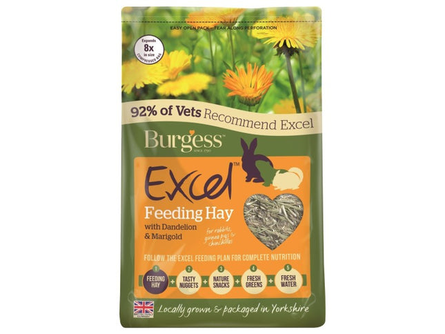 Excel Feeding Hay With Dandilion & Marigold 1Kg