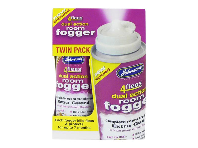 Jv 4 Fleas Room Fogger Spray Twin Pack