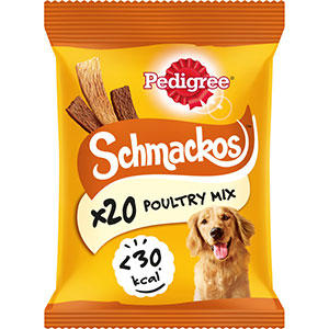 Pedigree Schmackos Dog Treats - Poultry 20 Stick