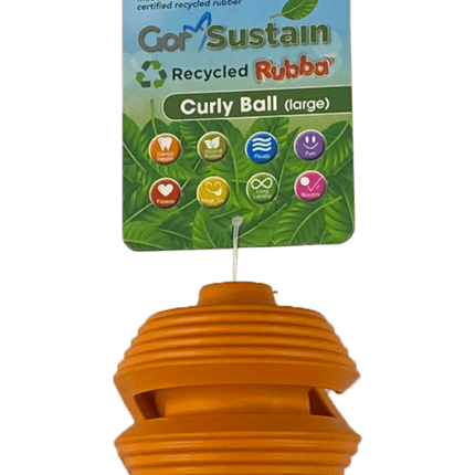 Gor Sustain Rubber Curly Ball Large 10.5cm