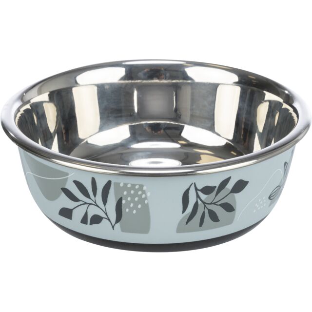Trixie Plastic Coated Stainless Steel Bowl With Rubber Base
