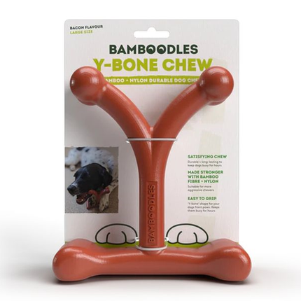 Bamboodles Y-Bone Dog Chew Bacon Flavour