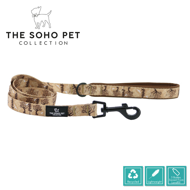 Dog leash with 'The Soho Pet Collection' branding on a white background