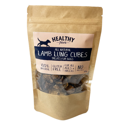 Healthy Paws Lamb Lung Cubes 100g