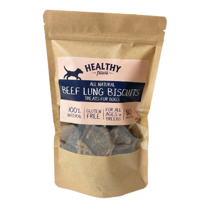 Healthy Paws Beef Lung Buscuits 100g