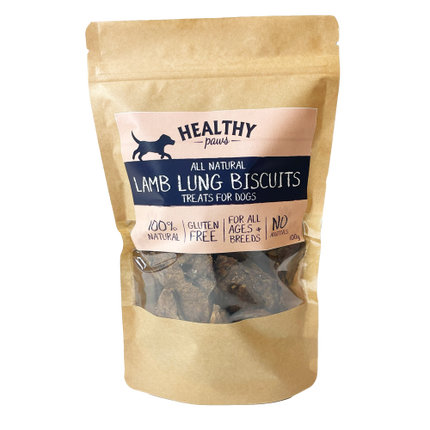 Healthy Paws Lamb Lung Buscuits 100g