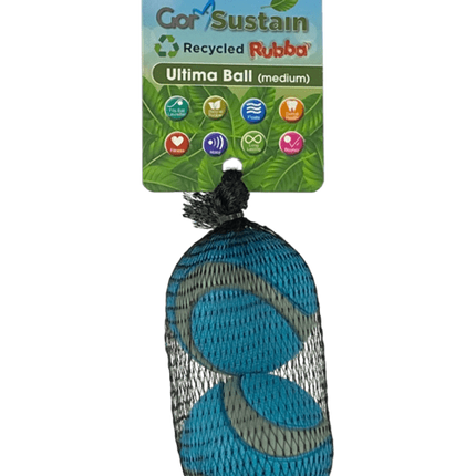 Gor Sustain Rubber Ultimate Ball 2 Pack Medium 6.5cm