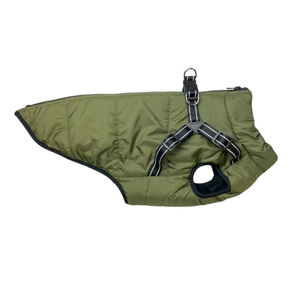 Go Walk Green Harness Dog Jacket