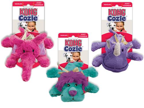 KONG Cozies Brights Assorted Dog Toy Medium