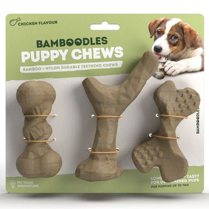 Bamboodles Puppy Chews 3 Pack Chicken