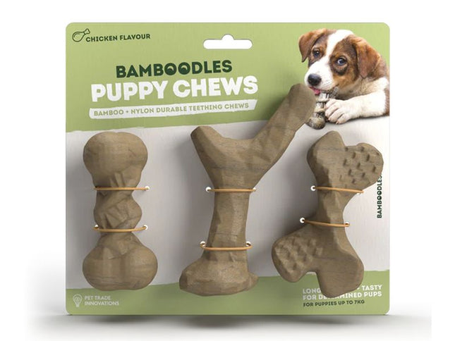 Bamboodles Puppy Chews 3 Pack Chicken