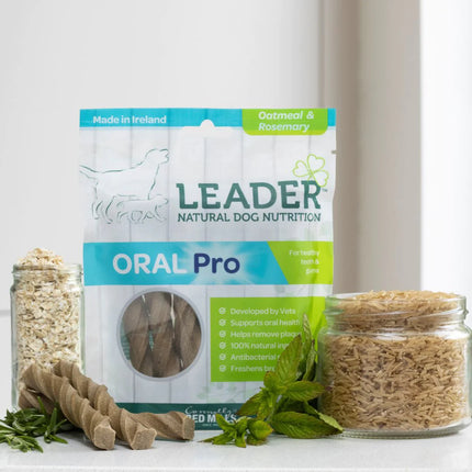 Leader Oral Pro Oatmeal & Rosemary Dental Chew 130g