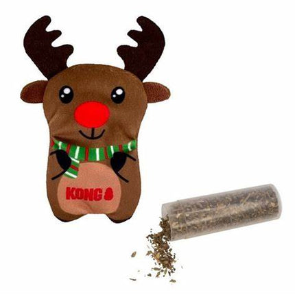 Kong Christmas Refillable Reindeer Cat Toy