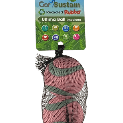 Gor Sustain Rubber Ultimate Ball 2 Pack Medium 6.5cm