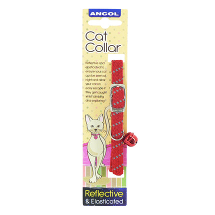 Reflective Softweave Cat Collar Red