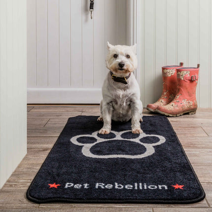 Pet Rebellion Stop Muddy Paws Black XL