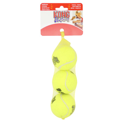 KONG Air Squeaker Tennis Ball Medium 3 Pack