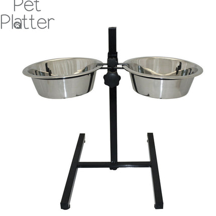 Pet Platter Adjustable Double Diner