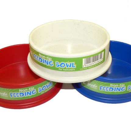 Cheeko Non Tip Plastic Bowl Hamster 8cm