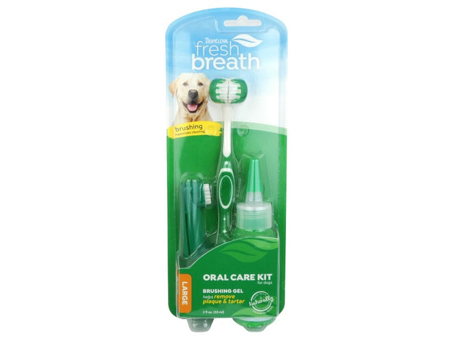 TROPICLEAN FRESH BREATH ORAL CARE KIT LARGE DOGS 59ML