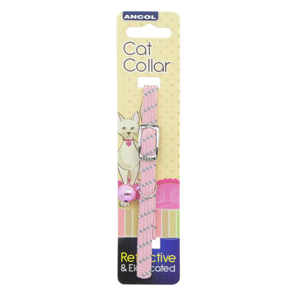 Reflective Softweave Cat Collar Pink