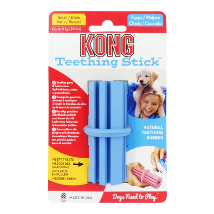 Kong Puppy Teething Stick Small Pink Or Blue