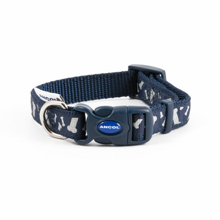 BONES REFLECTIVE ADJUSTABLE COLLAR BLUE