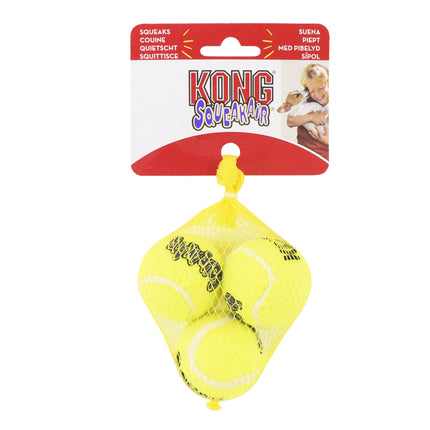 KONG Air Squeaker Tennis Ball Small 3 Pack