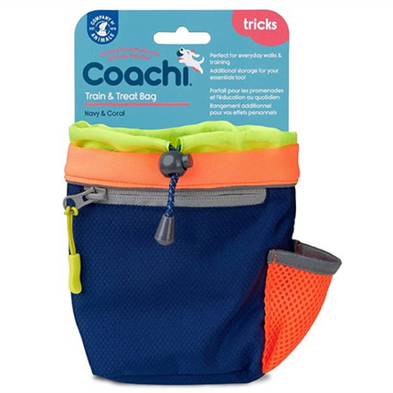 Coachi Train & Treat Bag Navy & Coral