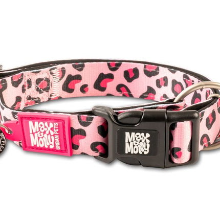 Max & Molly Leopard Pink Smart ID Collar