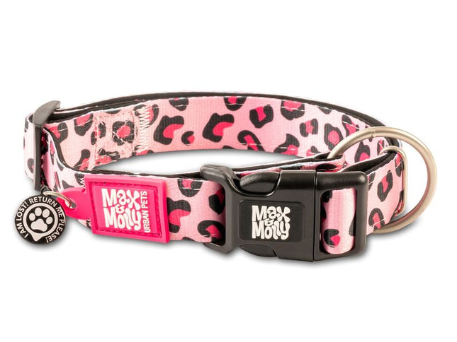 Max & Molly Leopard Pink Smart ID Collar
