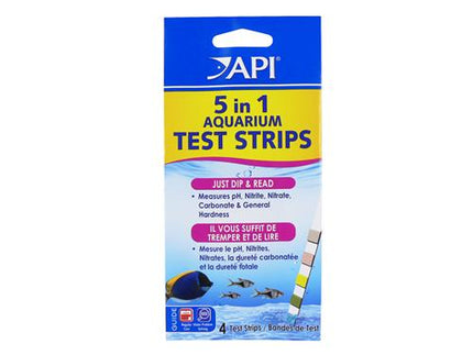 API - 5-in-1 Aquarium Test Strips 4pk