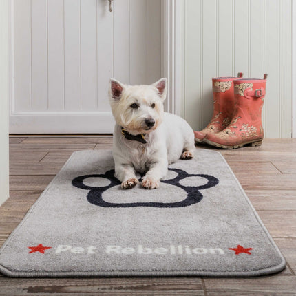 Pet Rebellion Stop Muddy Paws Grey XL