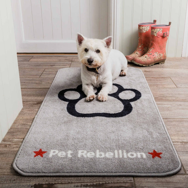 Pet Rebellion Stop Muddy Paws Grey XL