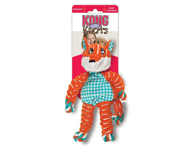 KONG Floppy Knots Fox Dog Toy Small/Medium
