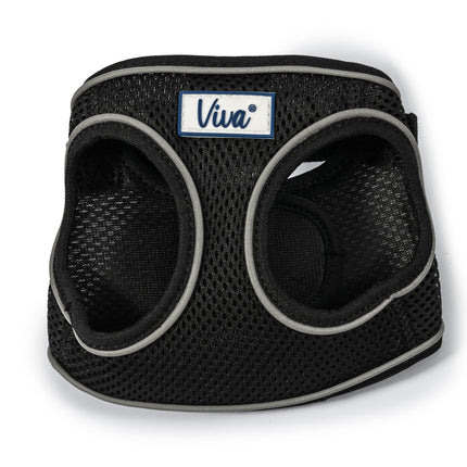 VIVA STEP IN MESH DOG HARNESS BLACK