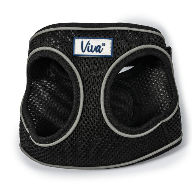 Viva Step in Mesh Dog Harness Black