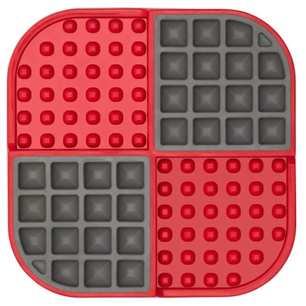 LickiMat Slomo Red Slow Feeder Treat Mat 20cm