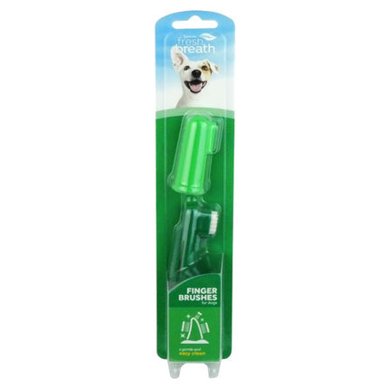 TROPICLEAN FRESH BREATH FINGER BRUSHES DOG 2 PC