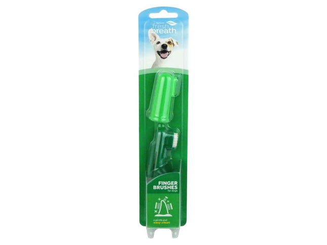 TROPICLEAN FRESH BREATH FINGER BRUSHES DOG 2 PC