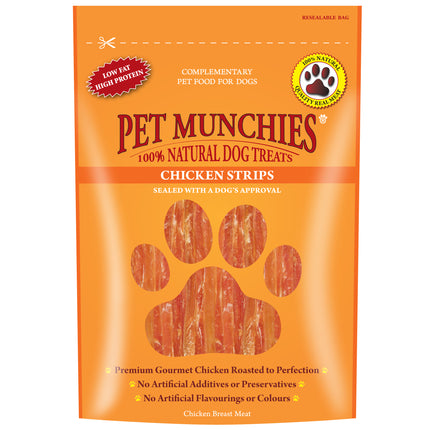 PET MUNCHIES CHICKEN STRIPS 90G