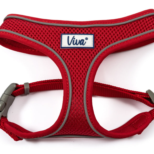 Comfort Mesh Dog Harness Red