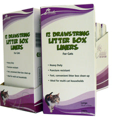 Cheeko Cat Litter Box Liner Large with Drawstring – 75cm x 37cm